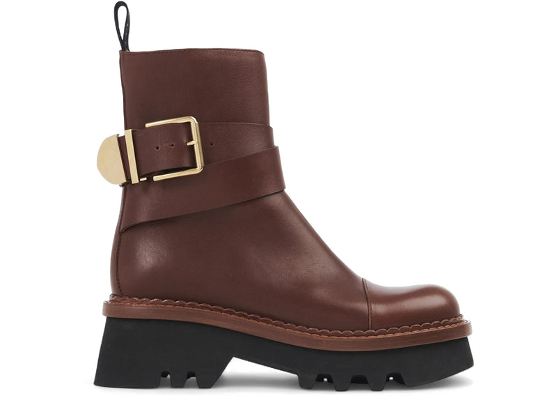 Chloe Owena Ankle Boots Brown (Women's)