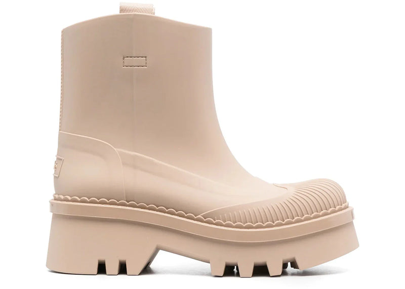 Chloe Raina 55mm Slip-On Boots Beige (Women's)