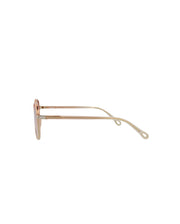 Chloe Round-Frame Injection Sunglasses Orange Orange Transparent (CH0033S-30013119-001)