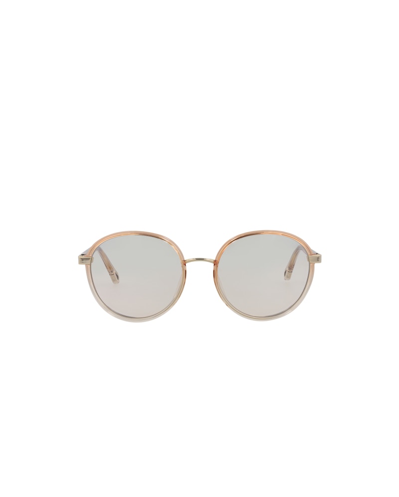 Chloe Round-Frame Injection Sunglasses Orange Orange Transparent (CH0033S-30013119-001)