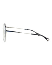 Chloe Round-Frame Metal Optical Frames Blue Blue Transparent (CH0017O-30009856-001)