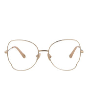 Chloe Round-Frame Metal Optical Frames Gold Gold Transparent (CH0098O-30012434-002)