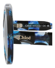 Chloe Round-Frame Recycled Acetate Sunglasses Havana Havana Blue (CH0195S-30014680-003)