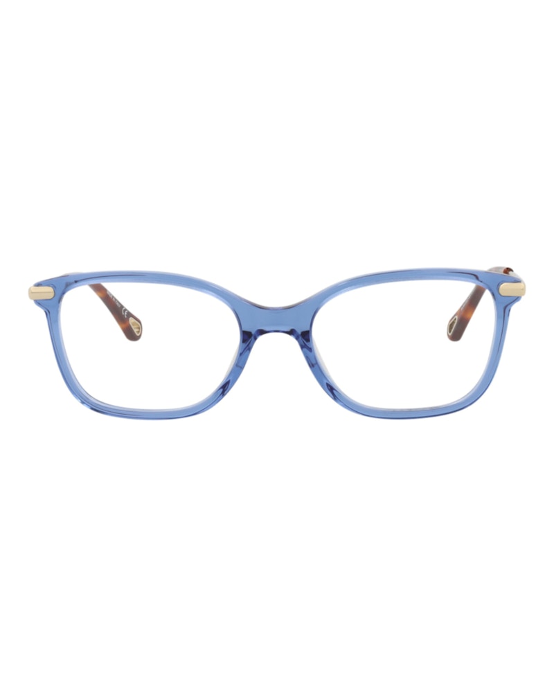 Chloe Square-Frame Bio Acetate Optical Frames Blue Gold Transparent (CH0059O-30011441-004)