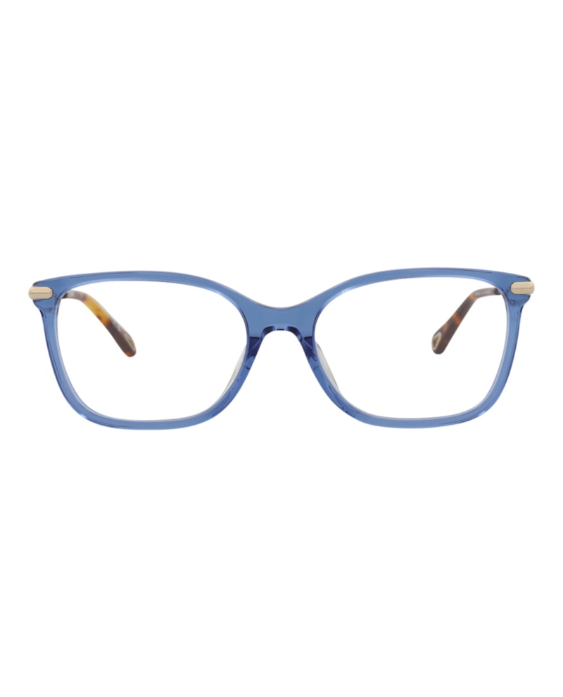 Chloe Square-Frame Bio Acetate Optical Frames Blue Gold Transparent (CH0059OA-30011515-004)