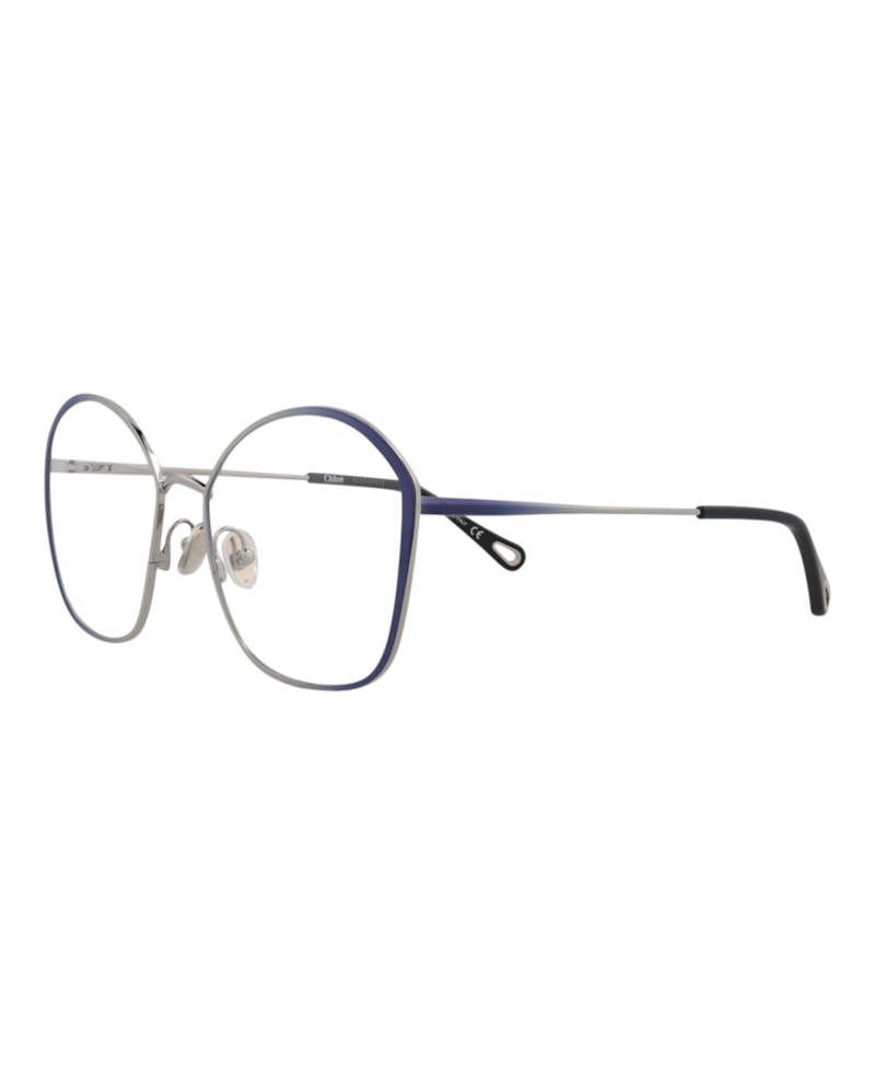 Chloe Square-Frame Metal Optical Frames Blue Blue Transparent (CH0017OA-30009909-001)