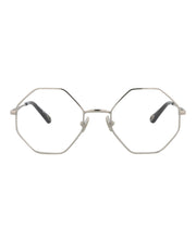 Chloe Square-Frame Metal Optical Frames Silver Silver Transparent (CH0022O-30009816-003)