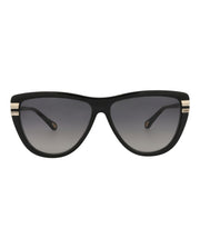 Chloe Square-Frame Recycled Acetate Sunglasses Black Black Grey (CH0203S-30014676-001)
