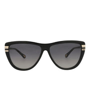 Chloe Square-Frame Recycled Acetate Sunglasses Black Black Grey (CH0203S-30014676-001)