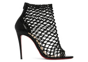 Christian Louboutin Corfou 100 Calf Leather Heels Black (Women's)