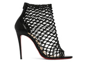 Christian Louboutin Corfou 100 Calf Leather Heels Black (Women's)