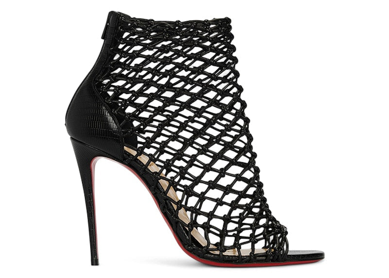 Christian Louboutin Corfou 100 Calf Leather Heels Black (Women's)