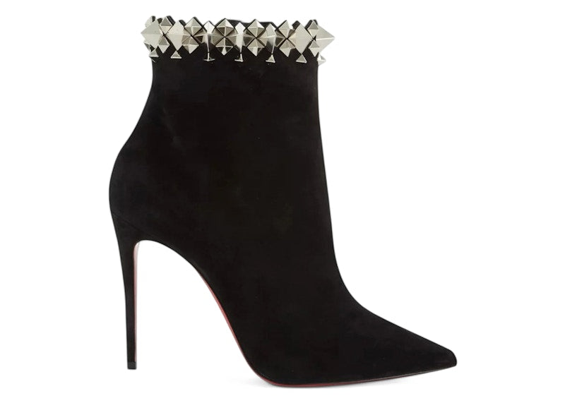 Christian Louboutin Firmamma 100 Veau Velours Black Silver (Women's)