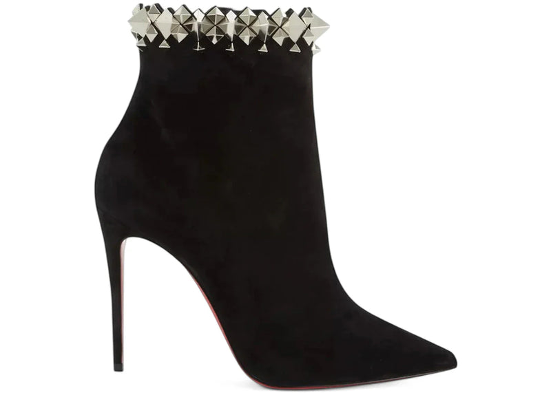 Christian Louboutin Firmamma 100 Veau Velours Black Silver (Women's)