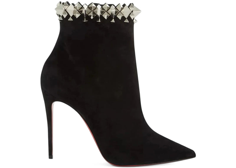 Christian Louboutin Firmamma 100 Veau Velours Black Silver (Women's)