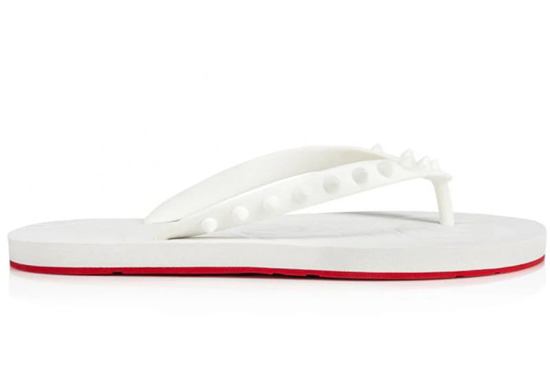 Christian Louboutin Loubi Flip Slide White White (Women's)