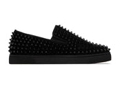 Christian Louboutin Spike Roller Boat Sneaker Black