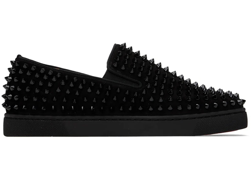 Christian Louboutin Spike Roller Boat Sneaker Black