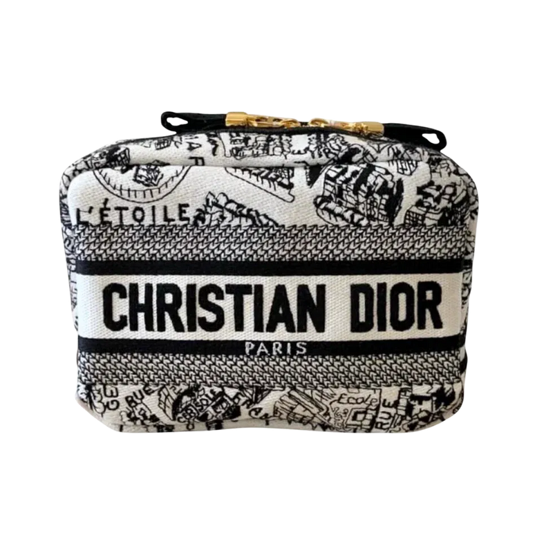 Christian Dior Plan de Paris Embroidered Pouch