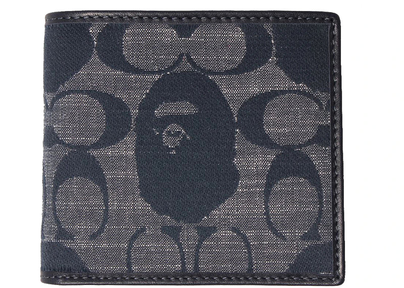Coach x BAPE Coin Wallet Navy