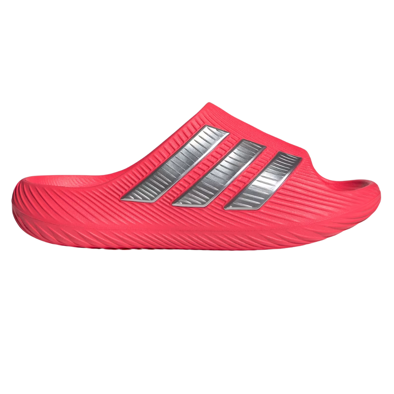 Adidas Purechill Slides  Lucid Red / Matte Silver / Matte Silver