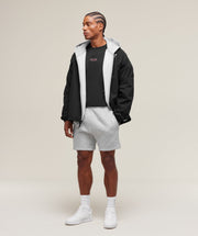 Gymshark Crest 7" Shorts Light Grey Marl