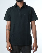 Lacoste Black Pocket Polo T-Shirt (M)