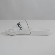 Balmain Paris White Sliders (UK 9.5)