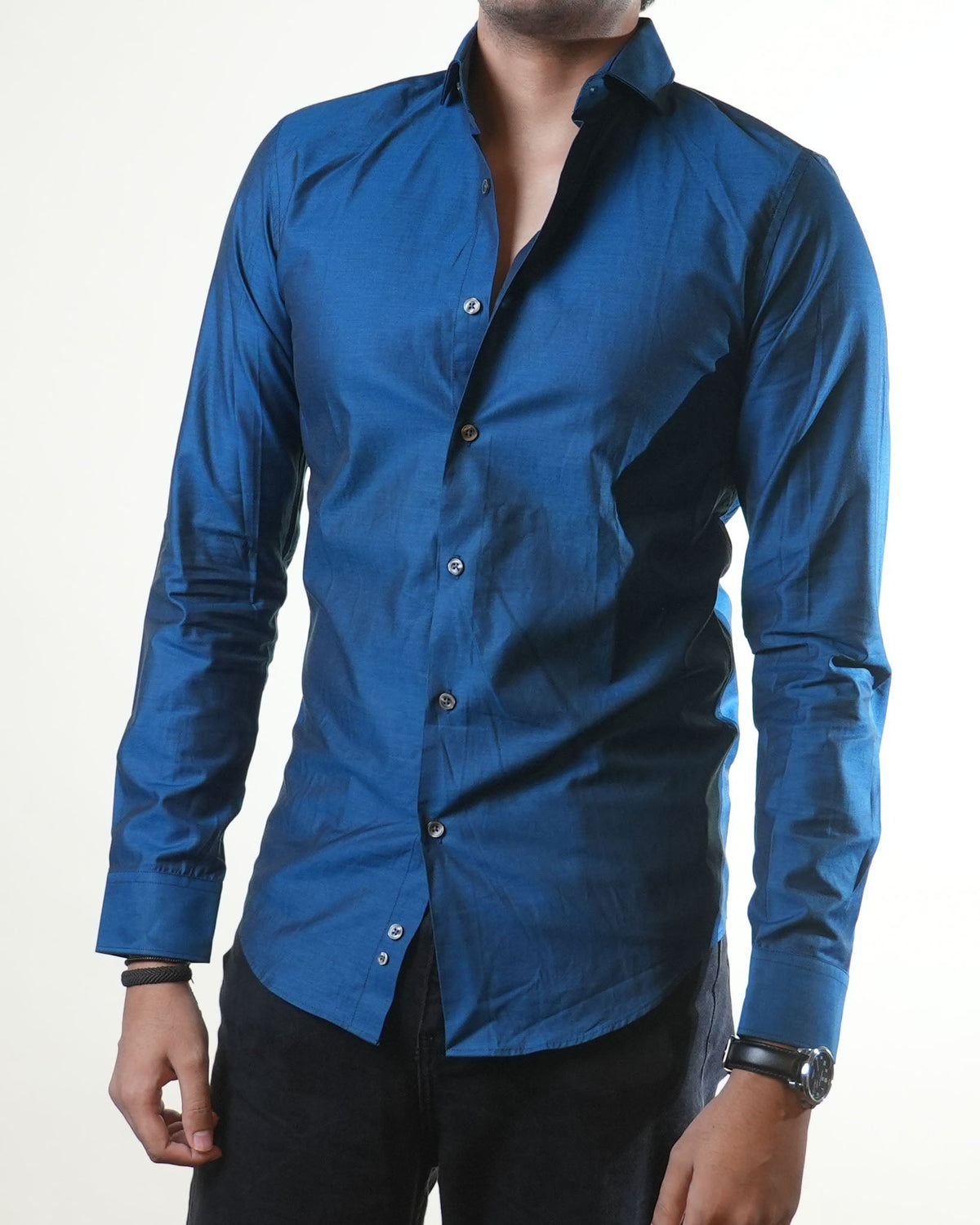 Zara Man Blue Formal Shirt (S)