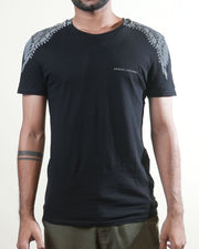 Armani Exchange Wings Black Printed T-Shirt (S)