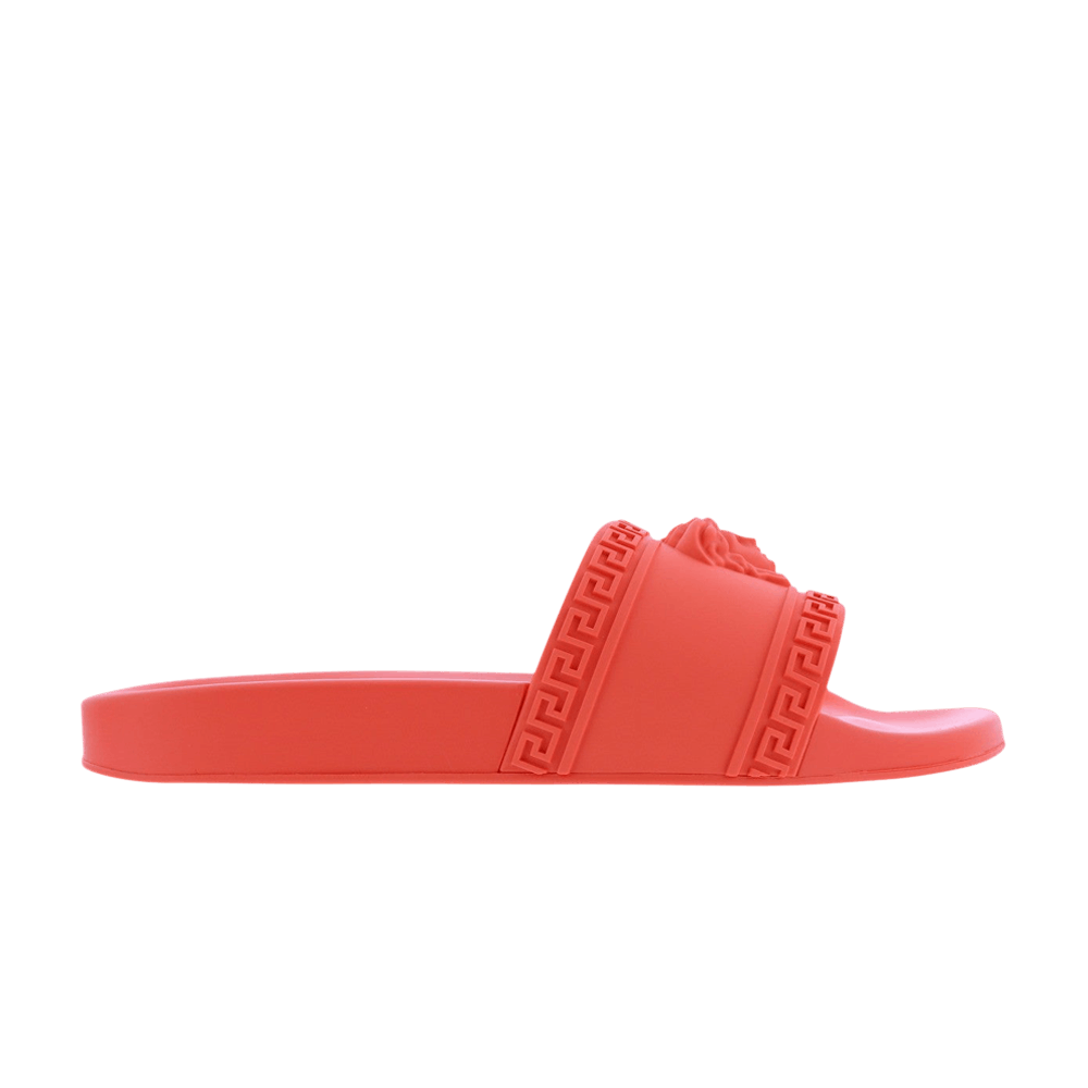 Versace Palazzo Medusa Pool Slide Bright Coral