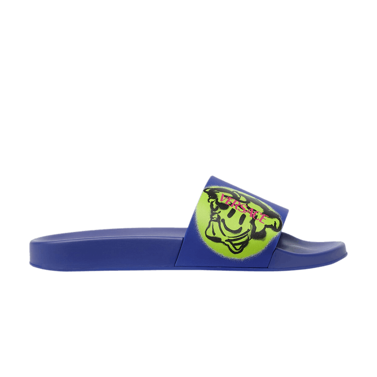 Versace Medusa Smile Slide Blue