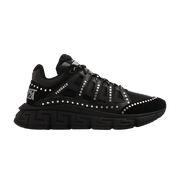 Versace Trigreca Black Silver Studs
