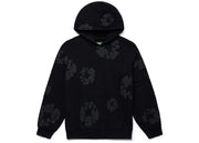 Denim Tears Cotton Wreath Hoodie Black Monochrome