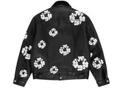 Denim Tears x Levi'S Leather Cotton Wreath Type-3 Jacket Black Denim