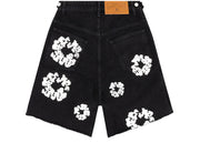 Denim Tears The Cotton Wreath Jean Shorts Black