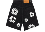 Denim Tears The Cotton Wreath Jean Shorts Black
