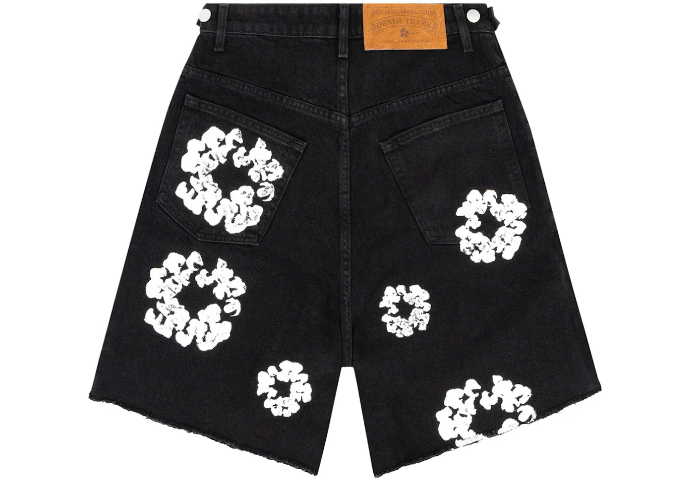 Denim Tears The Cotton Wreath Jean Shorts Black