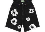 Denim Tears The Cotton Wreath Jean Shorts Black