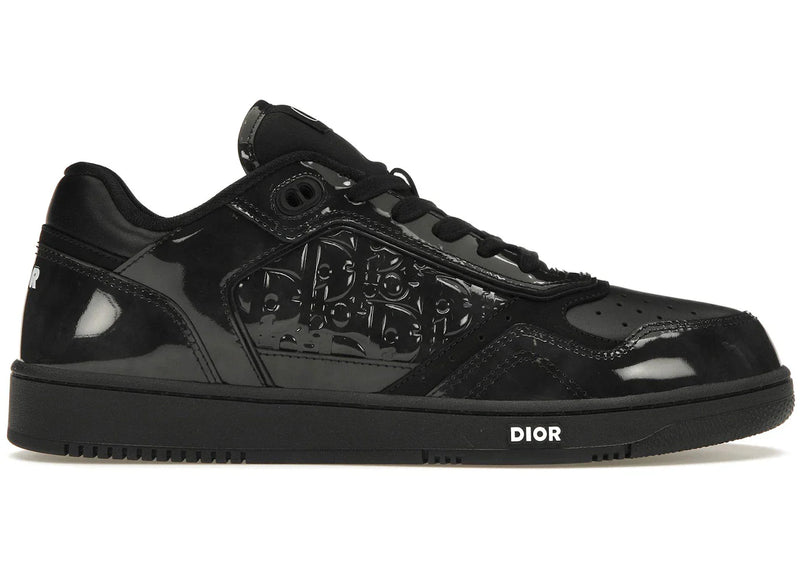 Dior B27 Low Black Patent Dior Oblique Gravity Embossed