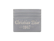 Dior by Birkenstock Christian Dior 1947 Signature (6 Card Slot) Card Holder Dior Gray