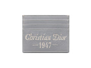Dior by Birkenstock Christian Dior 1947 Signature (6 Card Slot) Card Holder Dior Gray