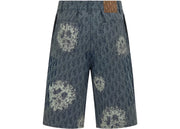 Dior x Denim Tears Cotton Denim Bermuda Shorts Blue