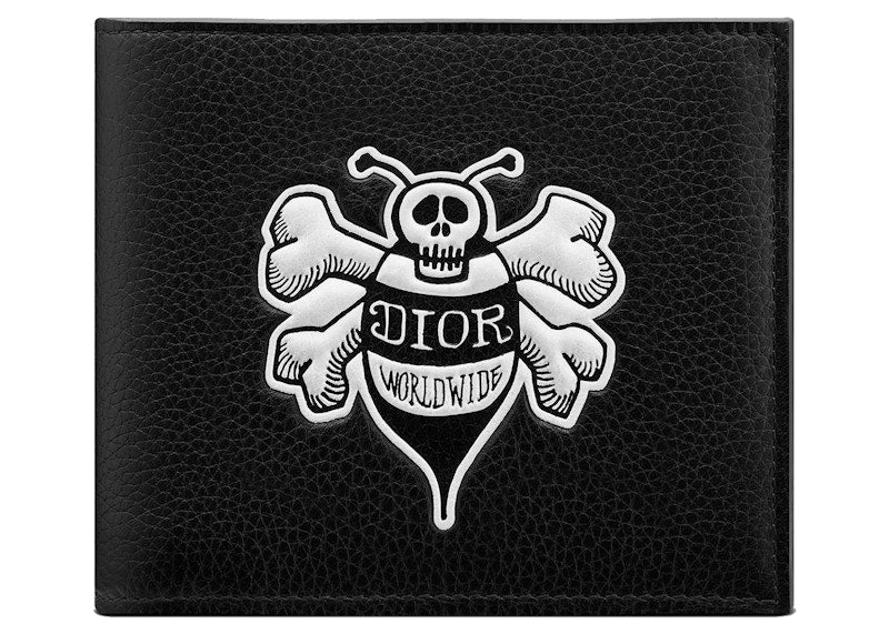 Dior And Shawn Wallet (8 Card Slot) Bee Black