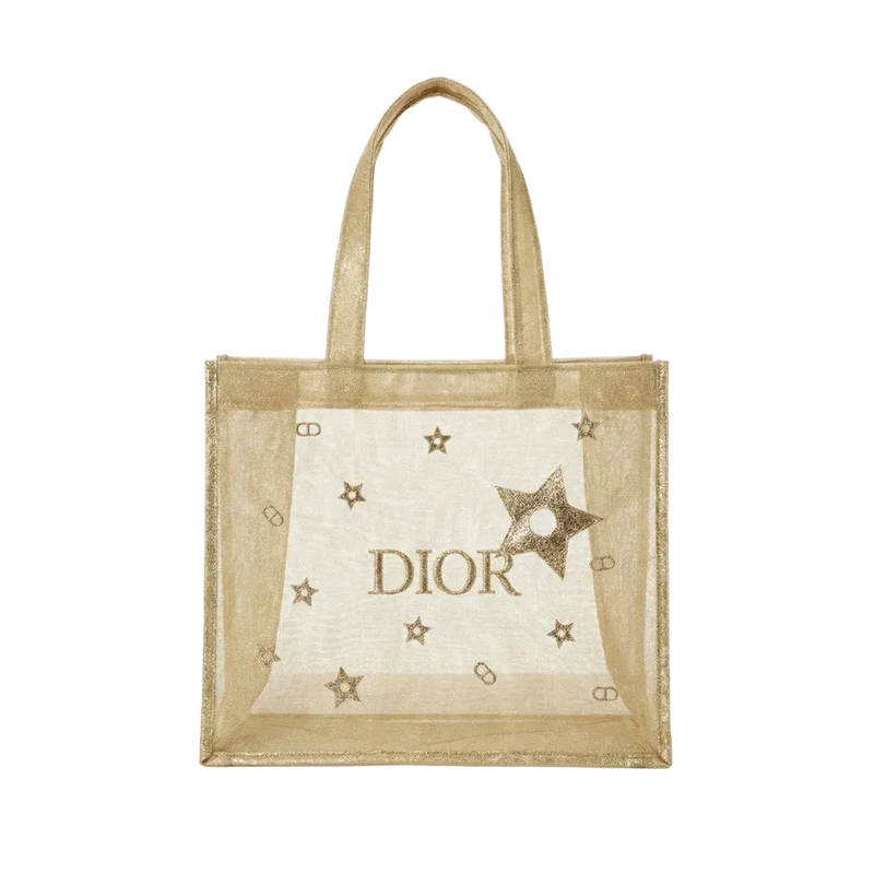 Dior Beauty Embroidered Star Tote Bag