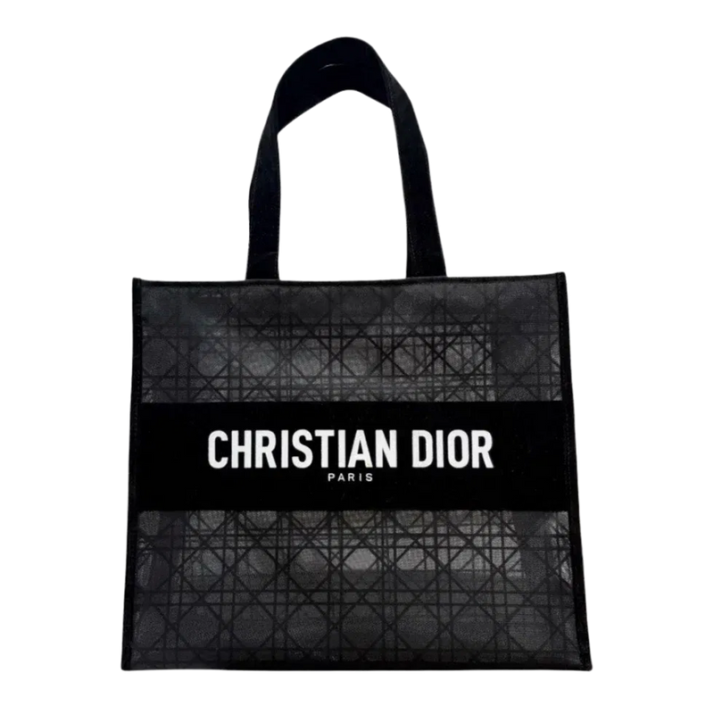 Dior Christian Dior Mesh Tote Bag - Black