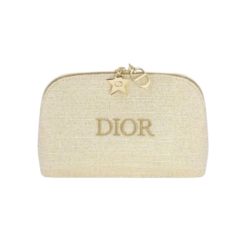 Dior Holiday 2024 Makeup Pouch with Star and CD Logo Chain