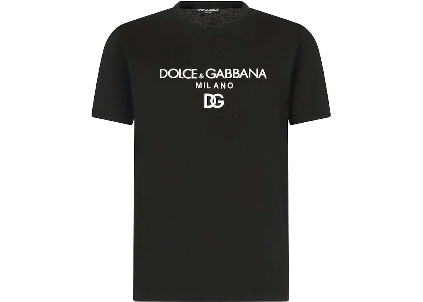 Dolce & Gabbana Cotton DG Embroidery and Patch T-Shirt Black