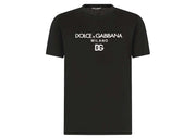 Dolce & Gabbana Cotton DG Embroidery and Patch T-Shirt Black