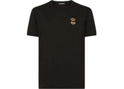 Dolce & Gabbana Cotton French Wire Embellishment T-Shirt Black